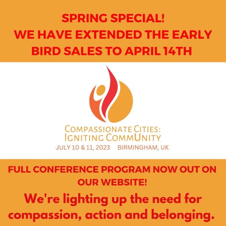 CompassionComUK's tweet photo. Exciting News - We're extending our early bird offer to celebrate Spring - get your spring special ticket before 14th April!
Full programme is now out, showing our fantastic line up of speakers and much more. Click the link below to find out more!
https://t.co/RlSWdKEGNh https://t.co/krsXmroqh4
