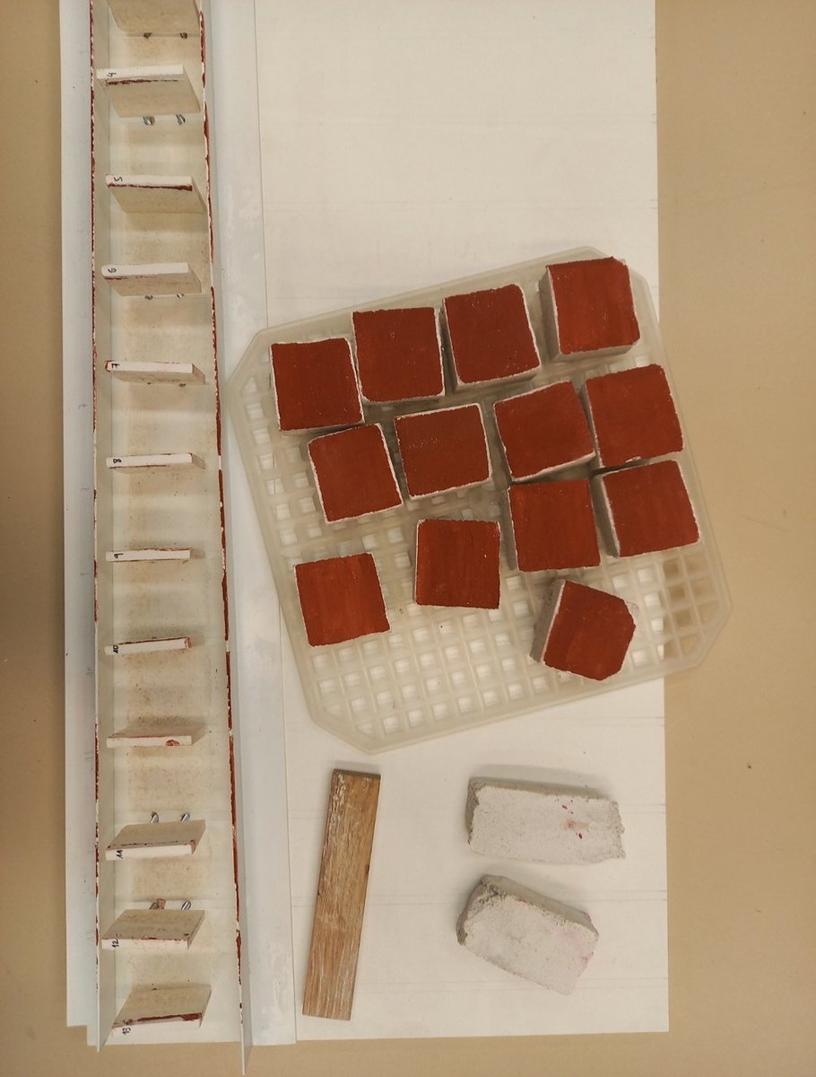 ENCLOSUREproj's tweet photo. Mock-ups are crucial in our project. We are working hard for the preparation of fresco paintings to test the effectiveness and innocuousness of #ENCLOSUREmaterials 👩‍🔬🖼️ https://t.co/ktB3gCztpO