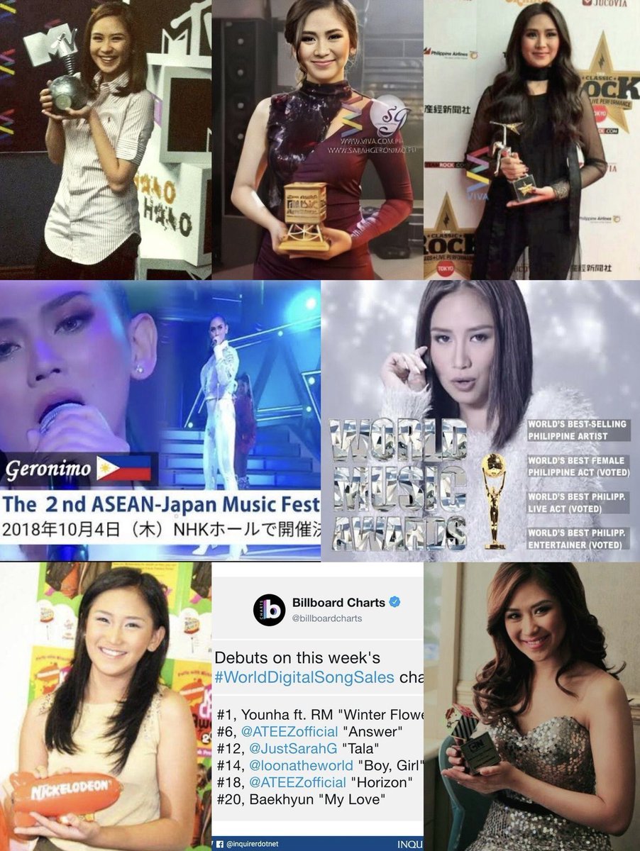MerlionMatthew's tweet photo. Of course Sarah Geronimo becomes the most mentioned celebrity despite not being on that "trifecta" list.

The truth is, she is too multi-talented to be boxed on that category. She is a trifecta of her own. Her photo could fill an entire row alone.

@JustSarahG #SarahGeronimo https://t.co/7IBWTcdXlM