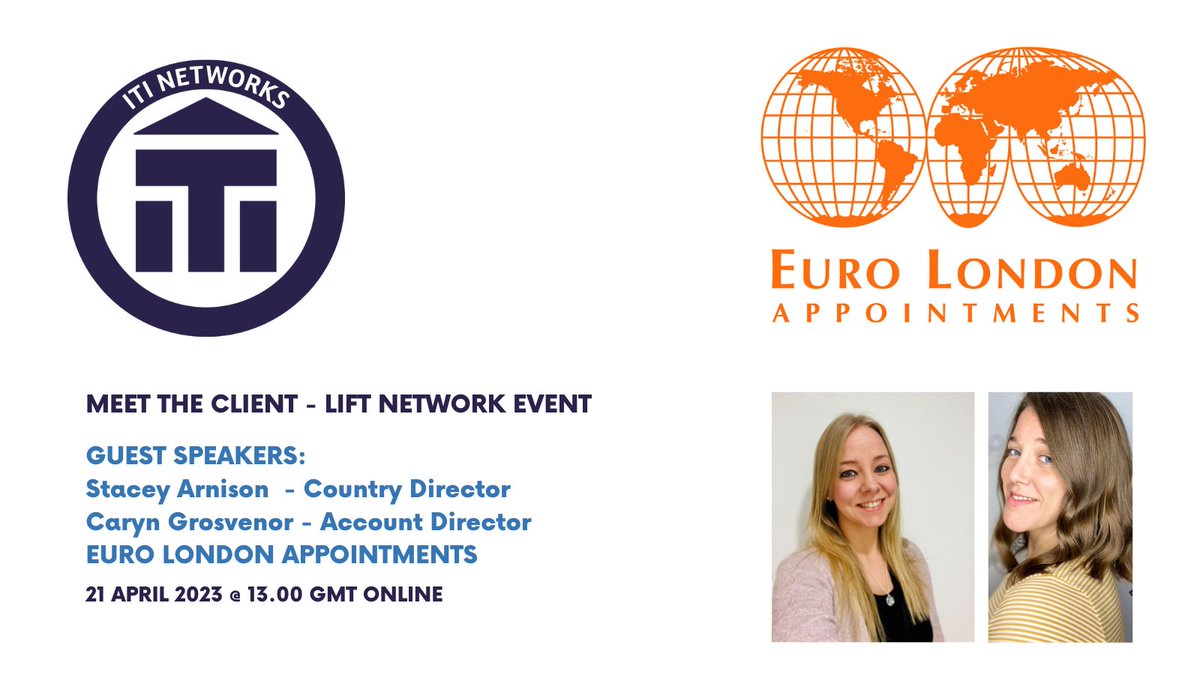 Meet the Client: Euro London Appointments are International Multilingual Recruitment Specialists who also offer translation services. We have invited Stacey and Caryn to tell us about their business and answer any questions we may have as freelancers. Don’t miss it! #xl8