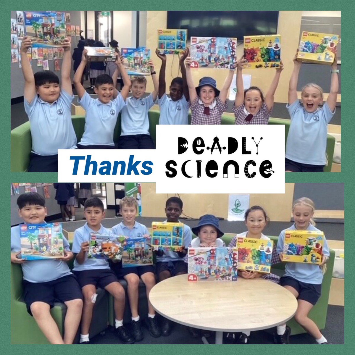 GoodShepherdPS's tweet image. A big thank you to Deadly Science for their generous donation of Lego, our students are finding many new ways to be creative. 💚💙
#Deadlyscience