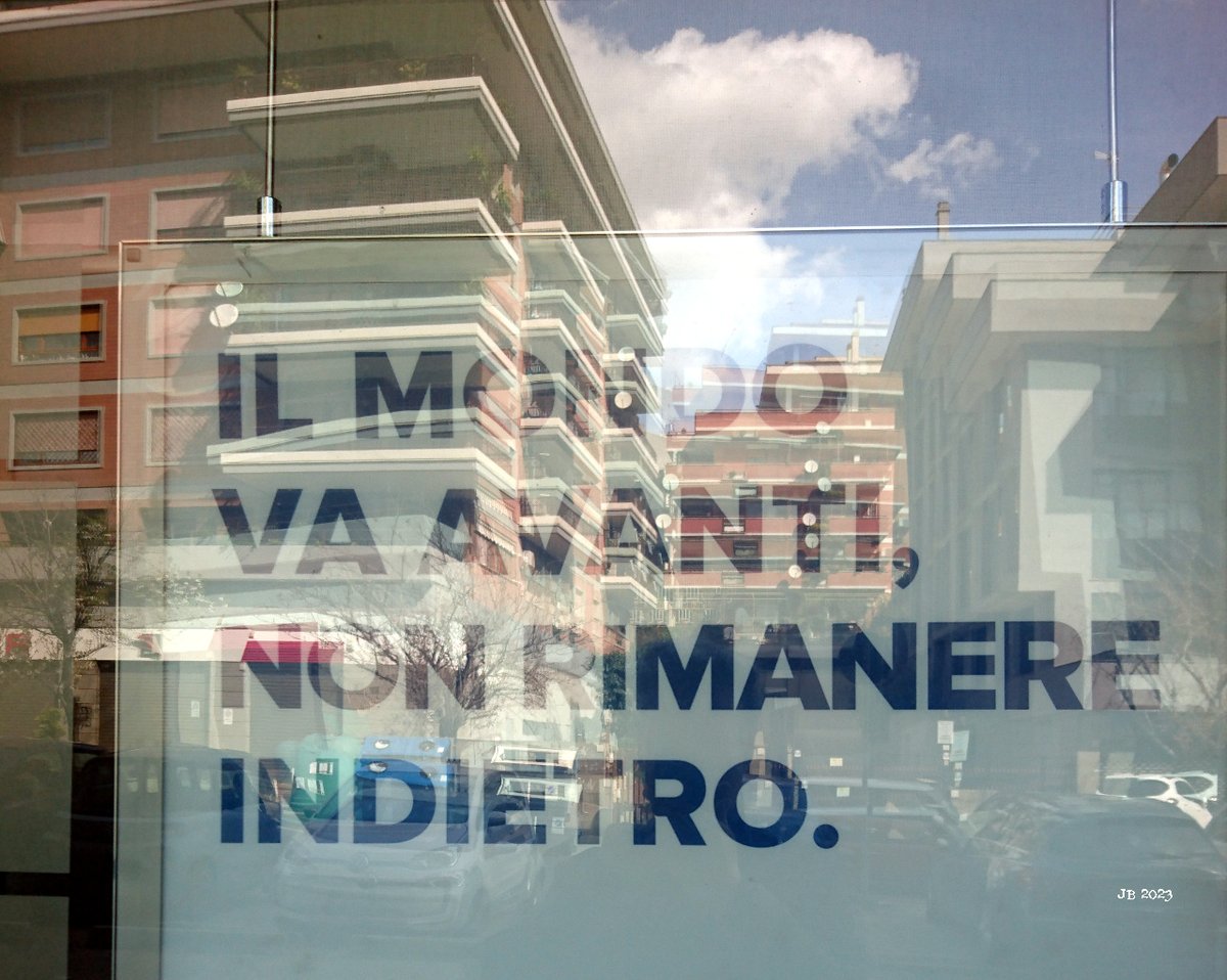 johbeil's tweet image. The world is moving forward, don't get left behind. #message #Italy #displaywindow #window