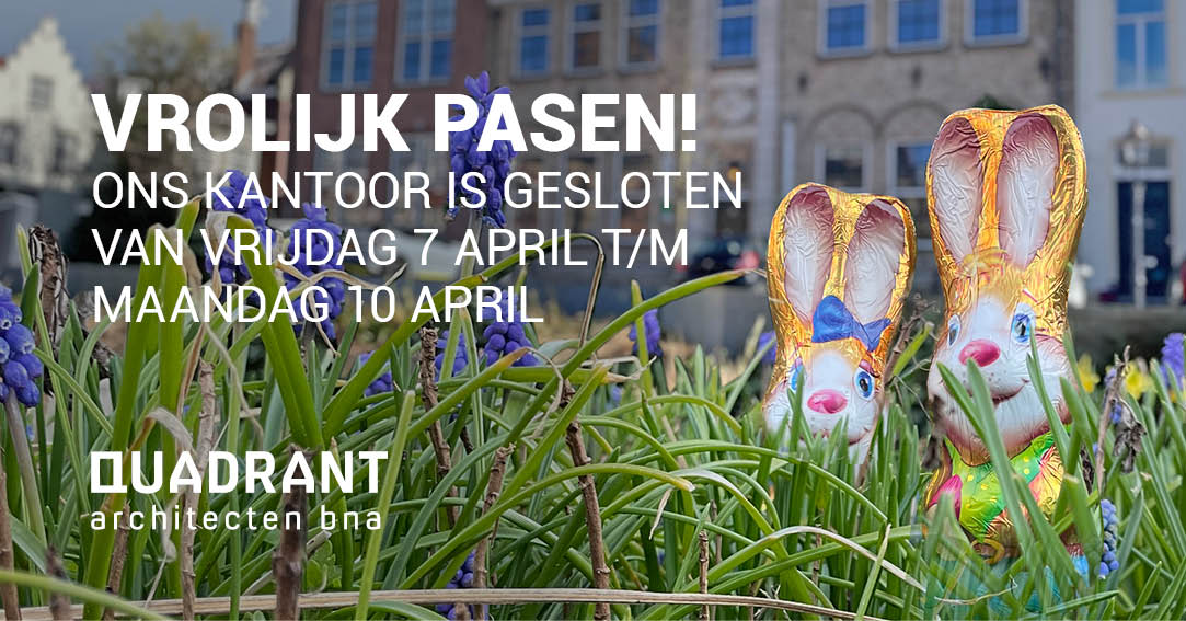 GESLOTEN - Het is bijna Pasen! Ons kantoor is daarom gesloten van vrijdag 7 april t/m maandag 10 april. Fijne dagen!