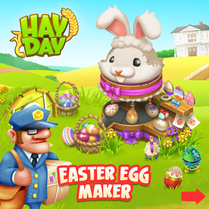 2023 April Event Easter Egg Maker for Boat orders Just Hay Day