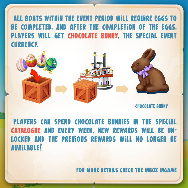 2023 April Event Easter Egg Maker for Boat orders Just Hay Day