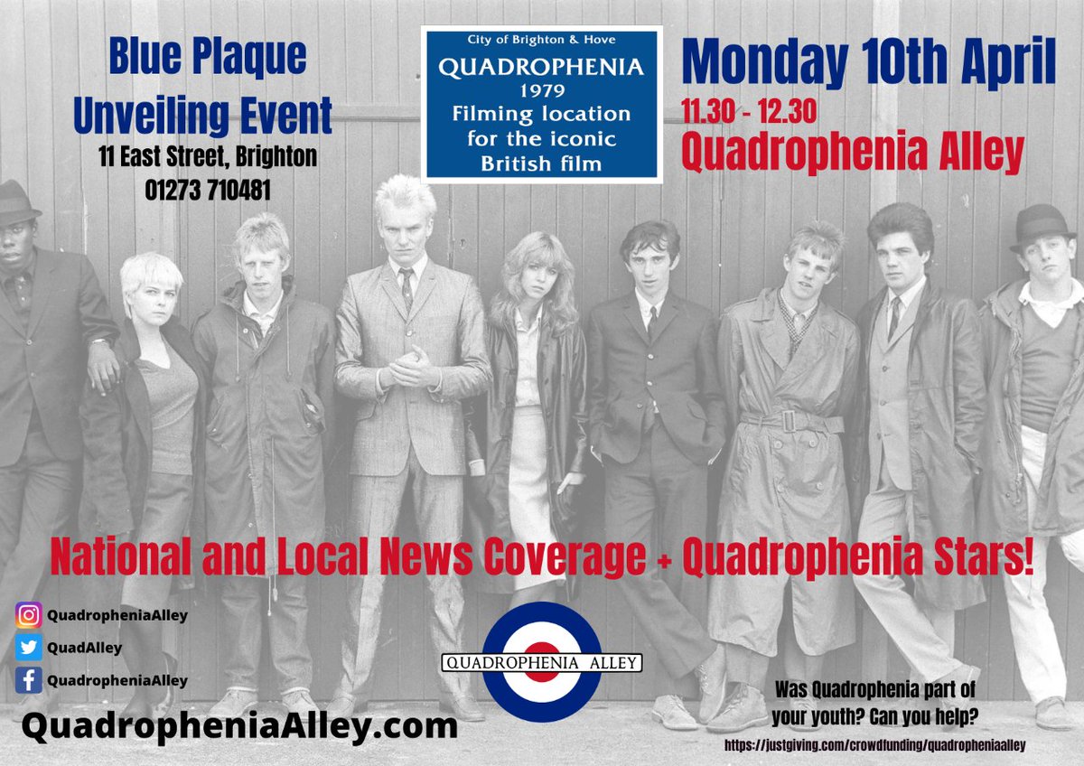 Make sure you visit #QuadropheniaAlley next week; we have a HUGE event going on.