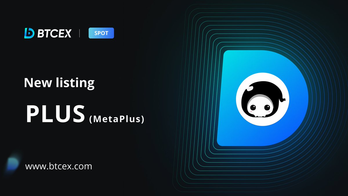 🚨 New listing alert! 🚨 
We're excited to announce that $PLUS will be listed on #BTCEX!
<a href="/metachainplus/">META+</a>

On 2023-04-04:
💰Deposit starts at 01:00 (UTC)
💱 Spot trading at 03:00 (UTC)
💸 Withdrawal 2023-04-05 at 03:00  (UTC)

More info 🔽
support.btcex.com/hc/en-us/artic…

#Newlisting