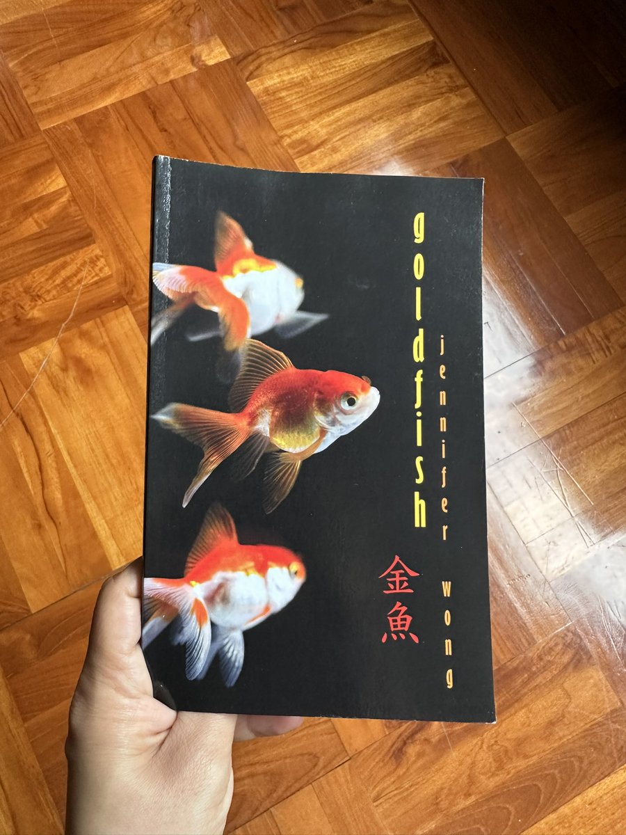 Enjoying this little gem right now. 
#jenniferwong #goldfish #poetry