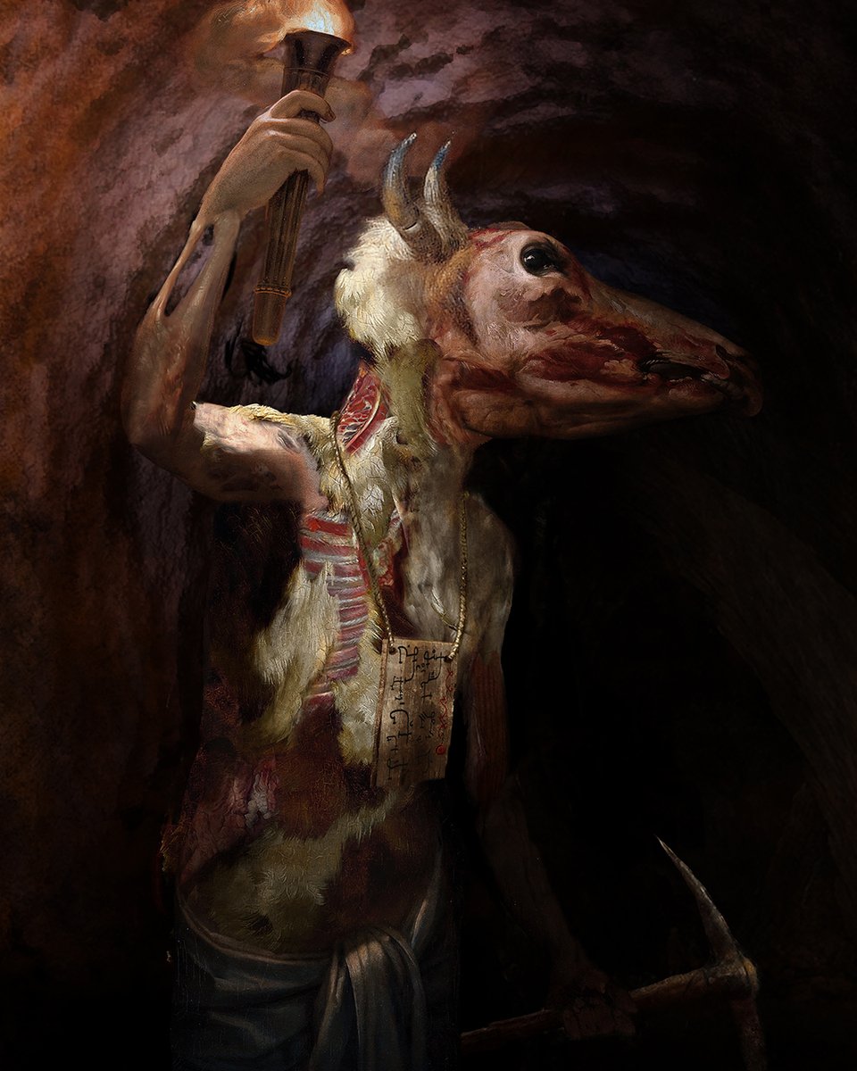 CodexInversus's tweet photo. #zombie #minotaur #codexinversus #digitalcollage #collage #fantasyart #fantasyportrait #undead #unlife #surrealism https://t.co/72mciLoYrm