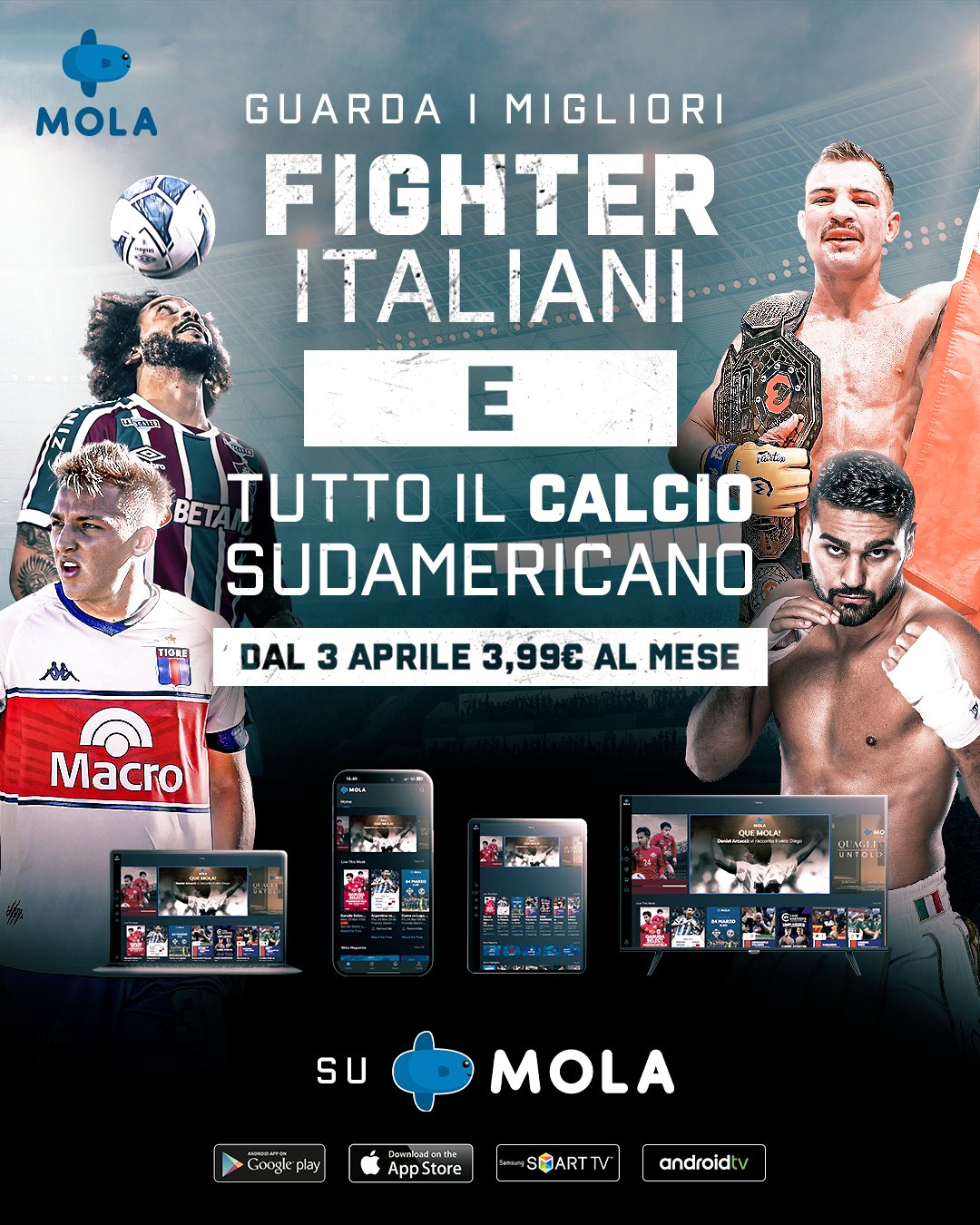 Mola TV on Twitter: "Da oggi lunedì 3 aprile per vedere i contenuti su