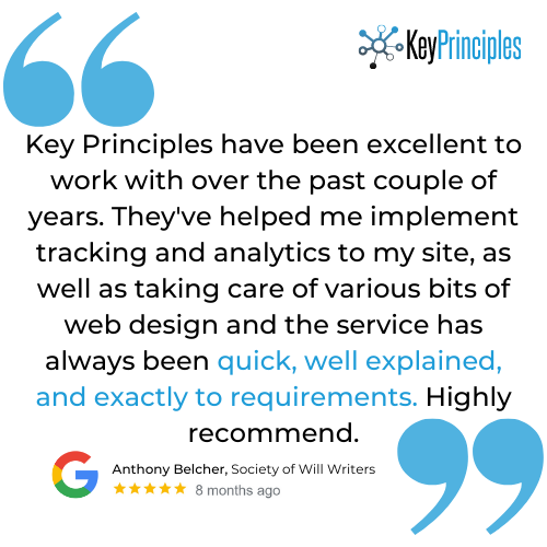 KeyPrinciples's tweet image. 🎉 It’s our 18th Birthday! Key Principles was formed in April 2005, serving local businesses as their trusted team of marketing consultants.
Swipe to see what some of our clients have said over the past year!
Get your free audit today! - keyprinciples.co.uk/free-audit/