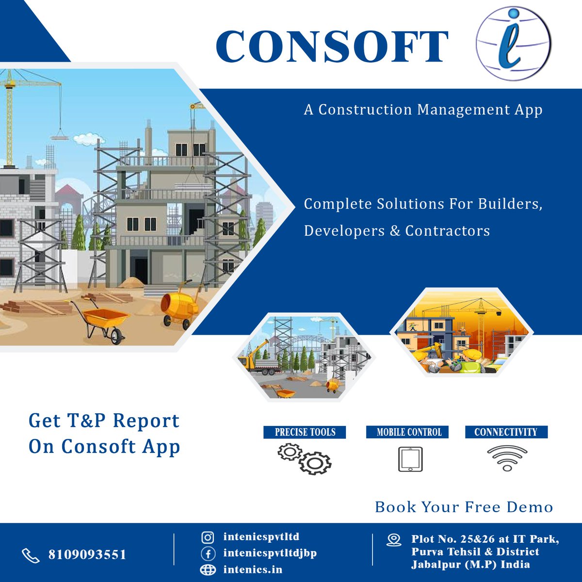intenicspvtltd's tweet image. Get All The reports Related to Tools & Machineries used in the project.
Feel Free To Contact us on +918109093551
#consoft
#builerssoftware
#developersoftware
#contractorsoftware
#managementsoftware
#ConstructionSoftware
#BuildingManagement
#ConstructionTech
#ConstructionERP