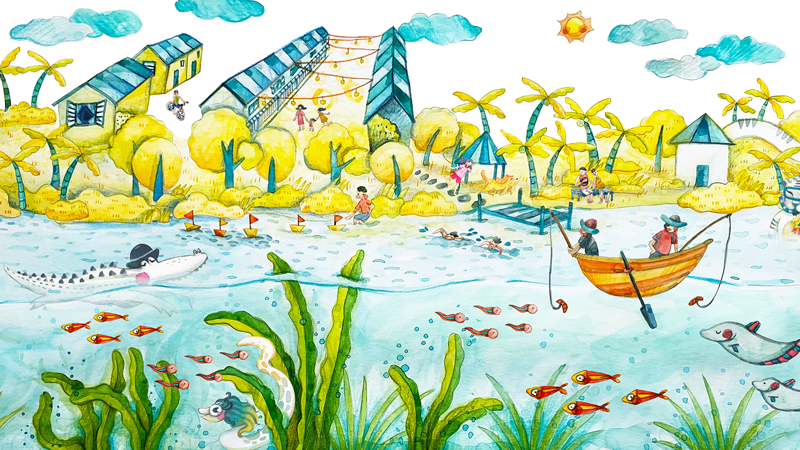 SoyaDaizu's tweet photo. A new Mr Rabbit DLC is in the works!

A River Found in Grisek is one of chinnyinc's books, published back in 2021. The characters and story will be adapted into the game with the addition of Mr Rabbit and Audrey in the narrative (with more silly squabbles, of course :P)

#gamedev https://t.co/1n36COmdec