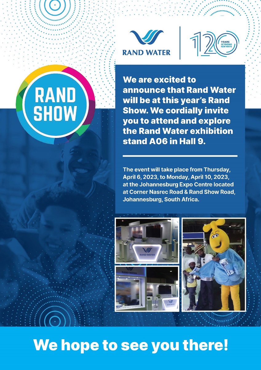 Rand_Water's tweet photo. #RandWater #FindingNewWays #RandShow2023 https://t.co/sT25dOT0VV