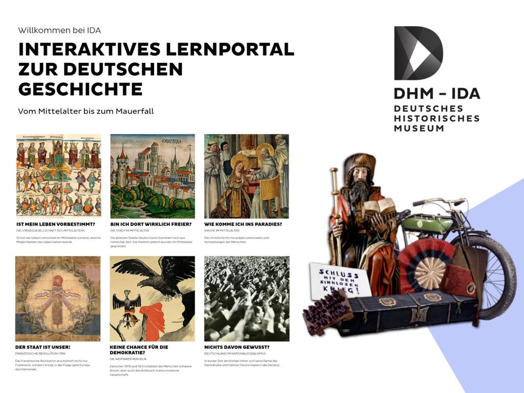 Das interaktive Lernportal IDA des @DHMBerlin unterstützt von @KBildung ist auf der Shortlist für den DigAMus-Award! Stimmt hier für den Publikumspreis ab! 🙏

#digamus 

digamus-award.de/project/ida-in…
