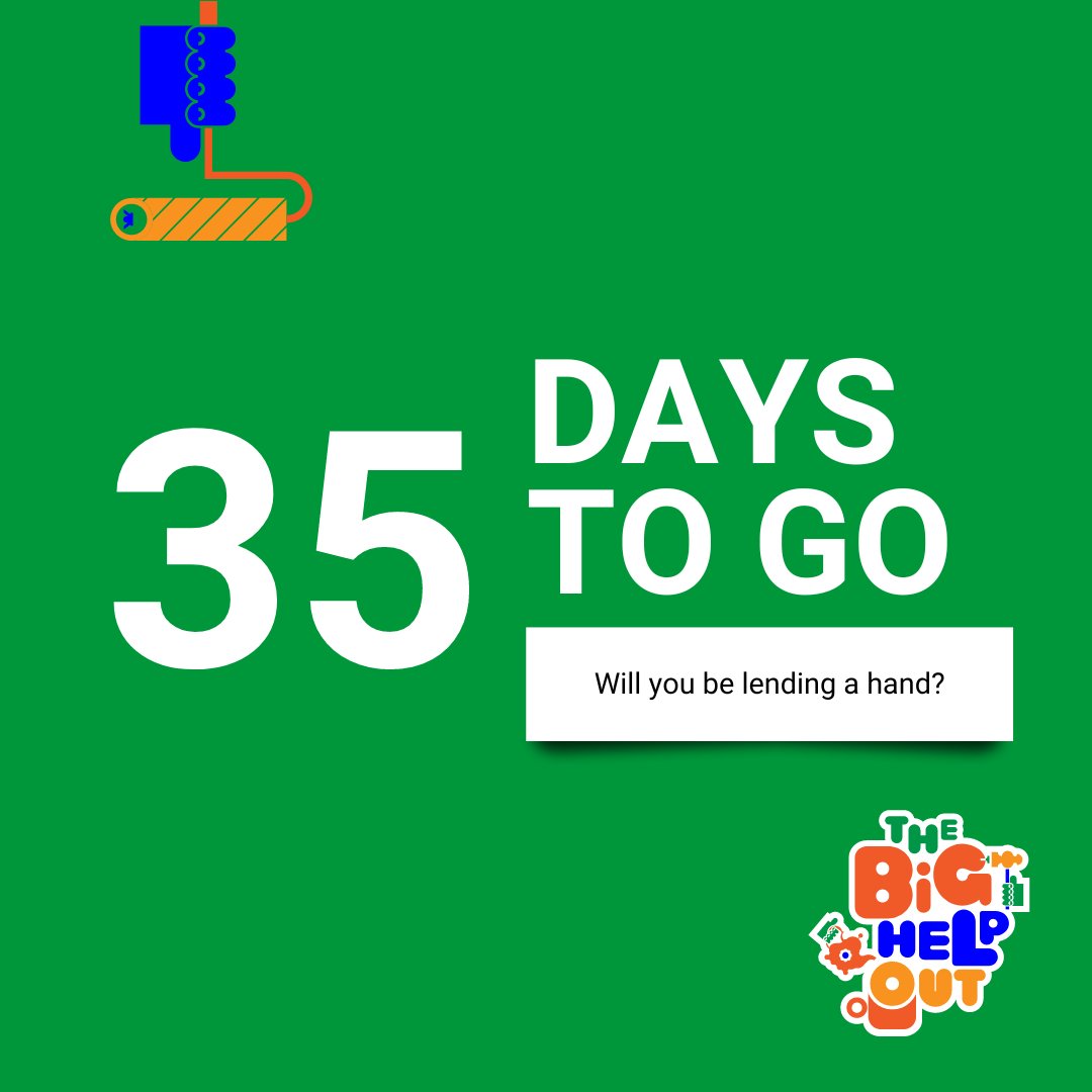 We're just 35 days away from the biggest volunteering event of the year - #TheBigHelpOut! 🤩

🤝How are you lending a hand?