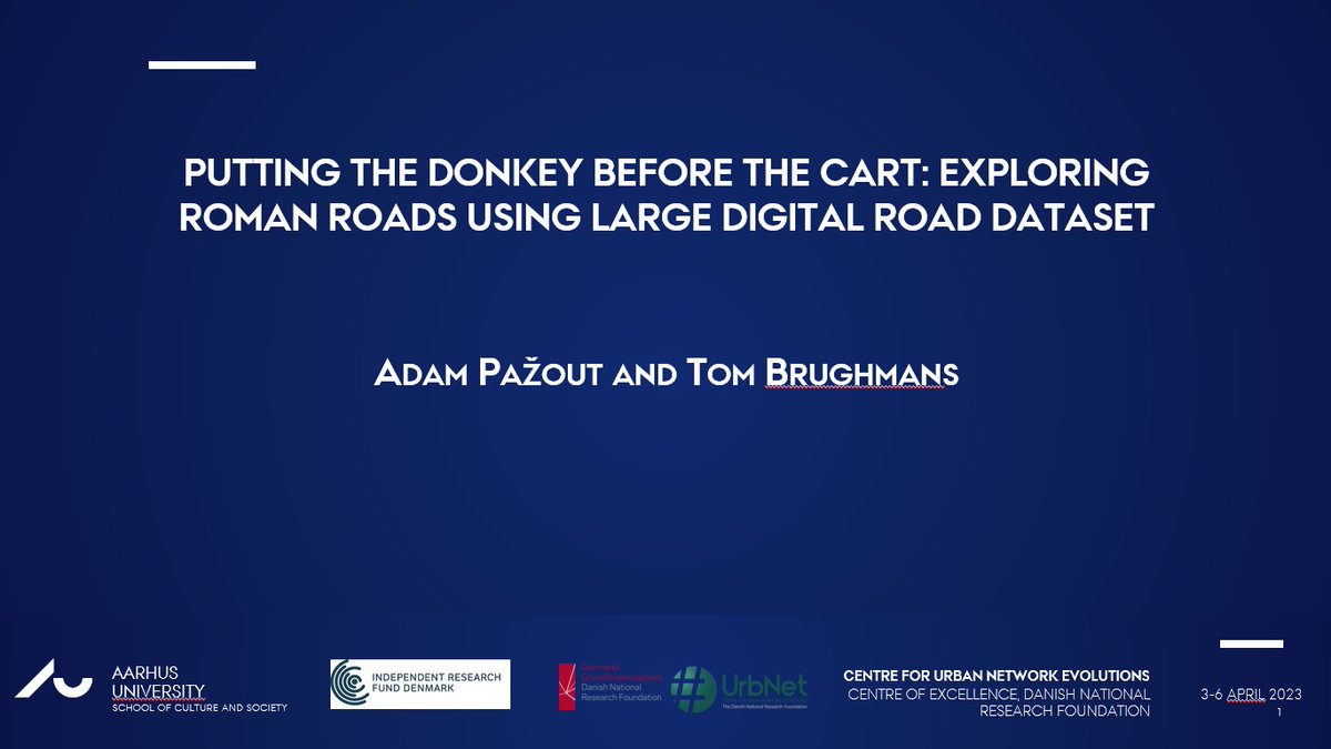 Looking forward to present some research on the characteristics of the #Romanroads at #CAA2023Ams on Wednesday 5/4 in the session 30 'Crossing Landscapes of the Past: Developments in Modelling Mobility and Connectivity in Archaeology'