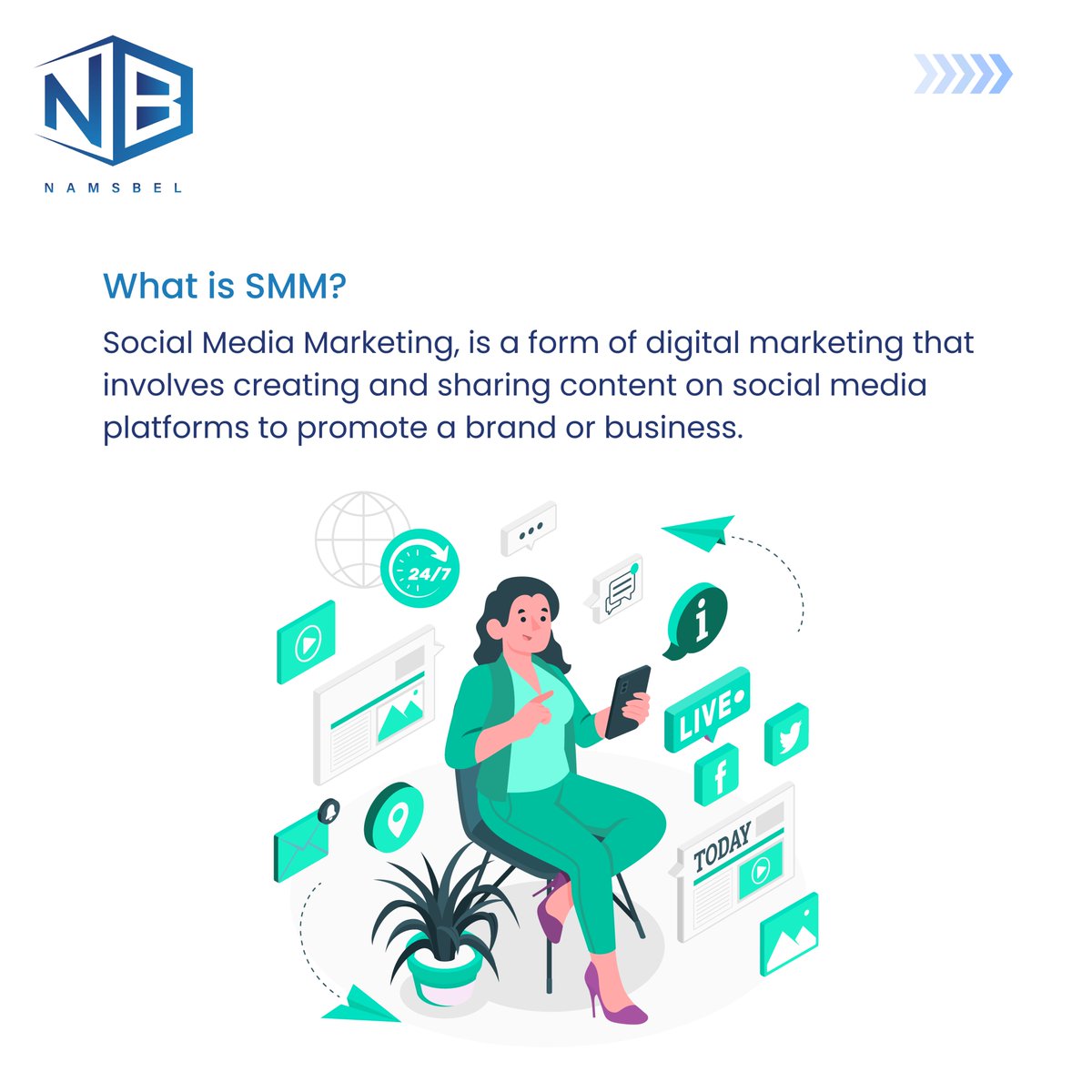 namsbel's tweet photo. “Unlock the power of social media and watch your brand soar! Follow us for expert insight and game-changing strategies"
.
#namsbel #graphicdesgin #branding #webdesign #contentmarketing #target #socialmedia #digitalmarketing #seowebsite #seoconsultant  #googleseo #seoagency https://t.co/gFKDGQ4RXW