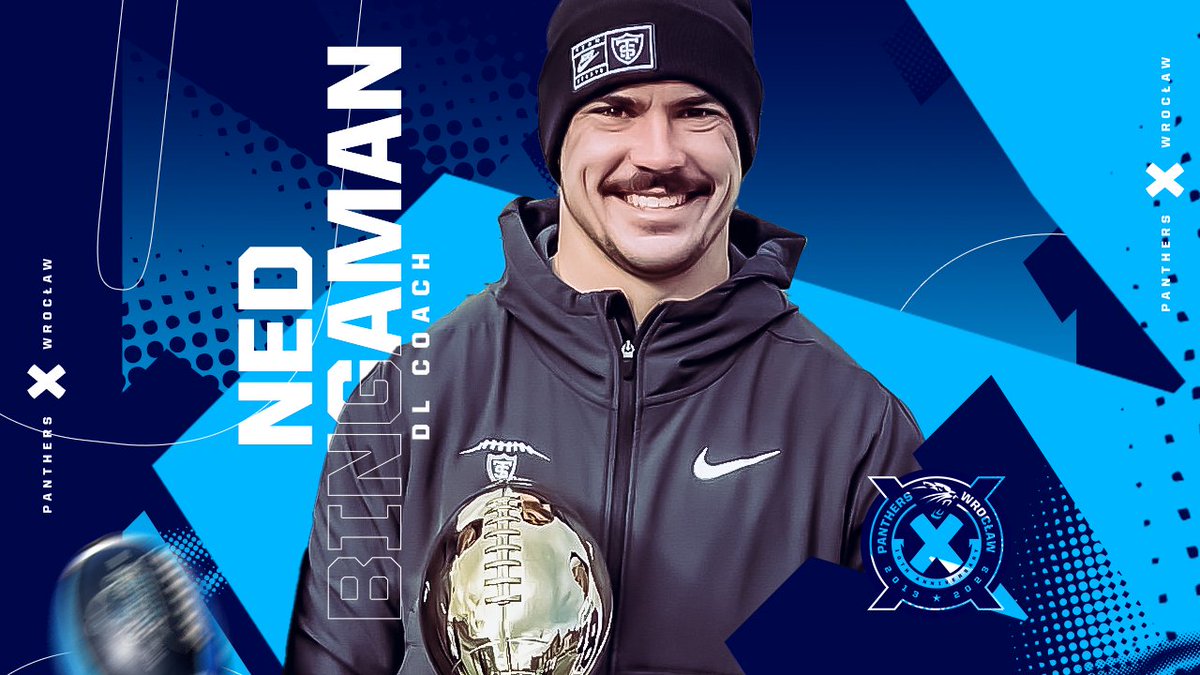 We're ready! 🐾 The Panthers Wrocław coaching staff for the 2023 season is complete - Ned Bingaman (@CoachBingaman) has become our new defensive line coach! 🏈🔥

👉 Read more:

🇵🇱 pantherswroclaw.com/posts/sztab-sz…
🇺🇸 en.pantherswroclaw.com/posts/ned-bing…
🇩🇪 de.pantherswroclaw.com/posts/ned-bing…