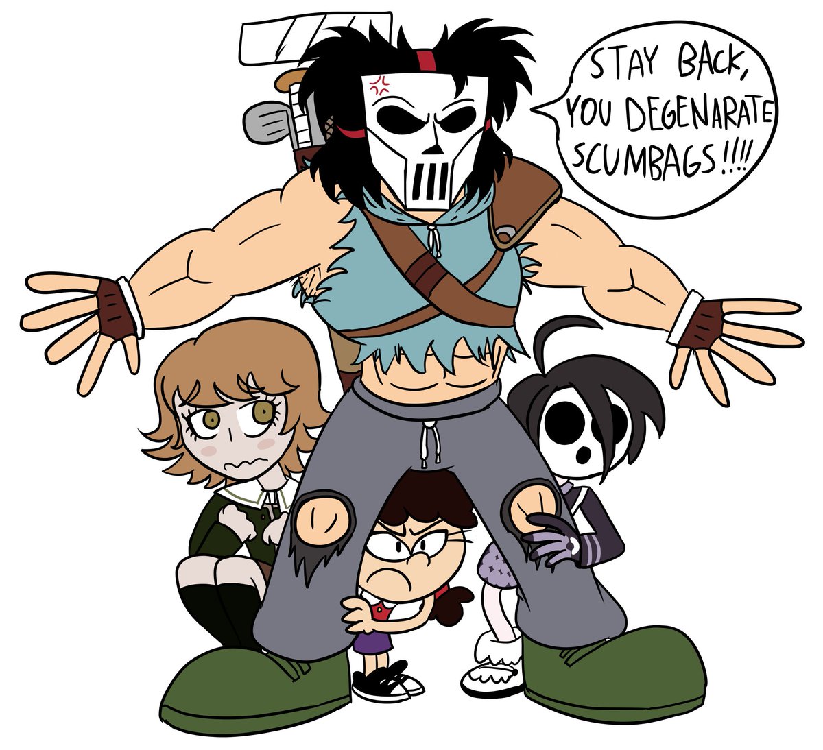 Casey Jones just keeping Minors Far Away from Creepy People...

#ChihiroFujisaki #Allister #AllisterPokemon #AdelaideChang #CaseyJones #Danganronpa #TheLoudHouse #TriggerHappyHavok #Pokemon #TeenageMutantNinjaTurtles #Crossover #Nickelodeon #ShreddersRevenge #PokemonShield