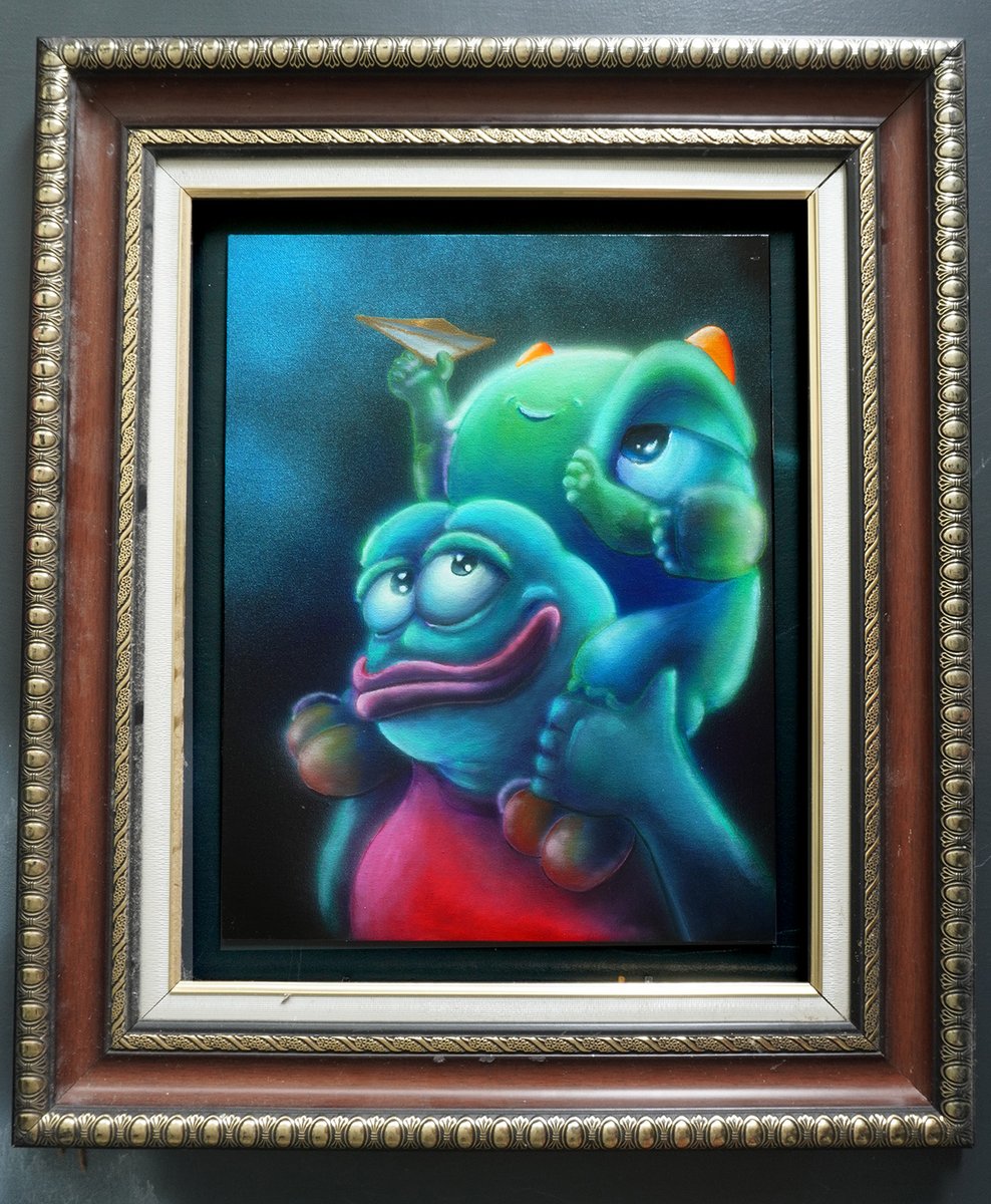remster333's tweet photo. STAMP 2369

Stamp = Physical Painting

Carrot horn Pepe stamp utility is equivalent to a physical painting; (14" X 18" Oil paint on canvas) 

90 tokens are available on the dispenser, and the highest holder of stamp 2369 will be eligible to own the painting.

#XCP #BitcoinStamps https://t.co/rHK9e69KtD