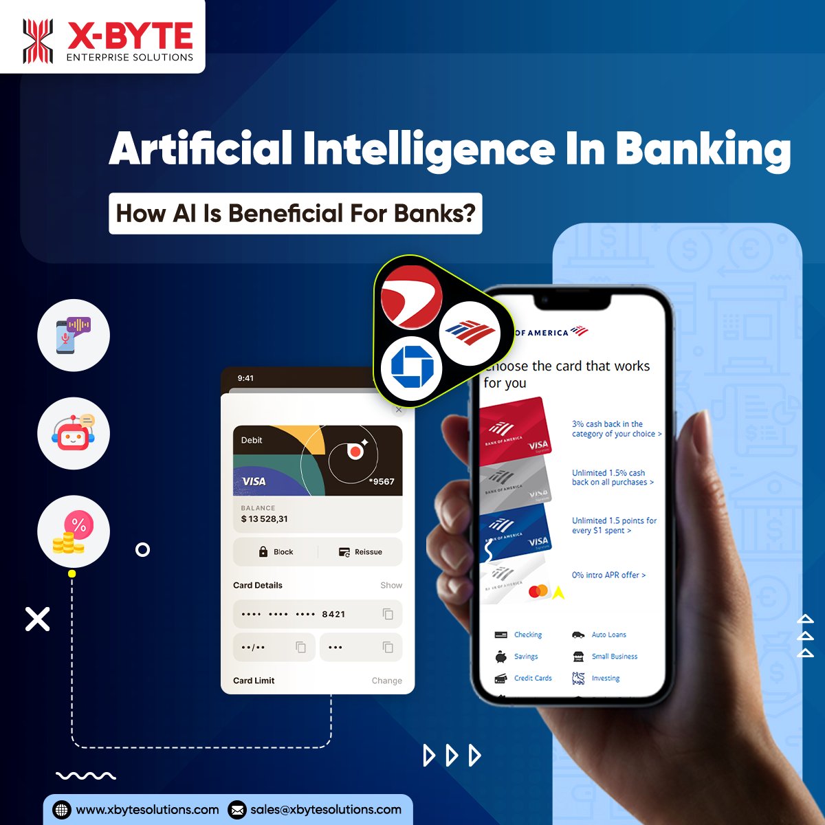 xbyte_solutions's tweet image. Banks are moving towards #ArtificialIntelligenceAppDevelopment to manage finance operations as well as meet the demands of the customers better.
xbytesolutions.com/blog/ai-smart-…

#AIAppDevelopment #AIBankSystem #AIFinanceAppDevelopment #xbytesolutions #USA
