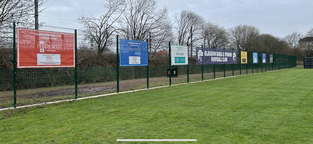 PITCH SIDE ADVERTISING Would your company be interested in an advertising banner at our ground £285 for 2 years includes artwork design & banner. All profits help supports our Girls & Women’s Club If interested ▶️ glasgowgirlsfc.com/sponsorships/