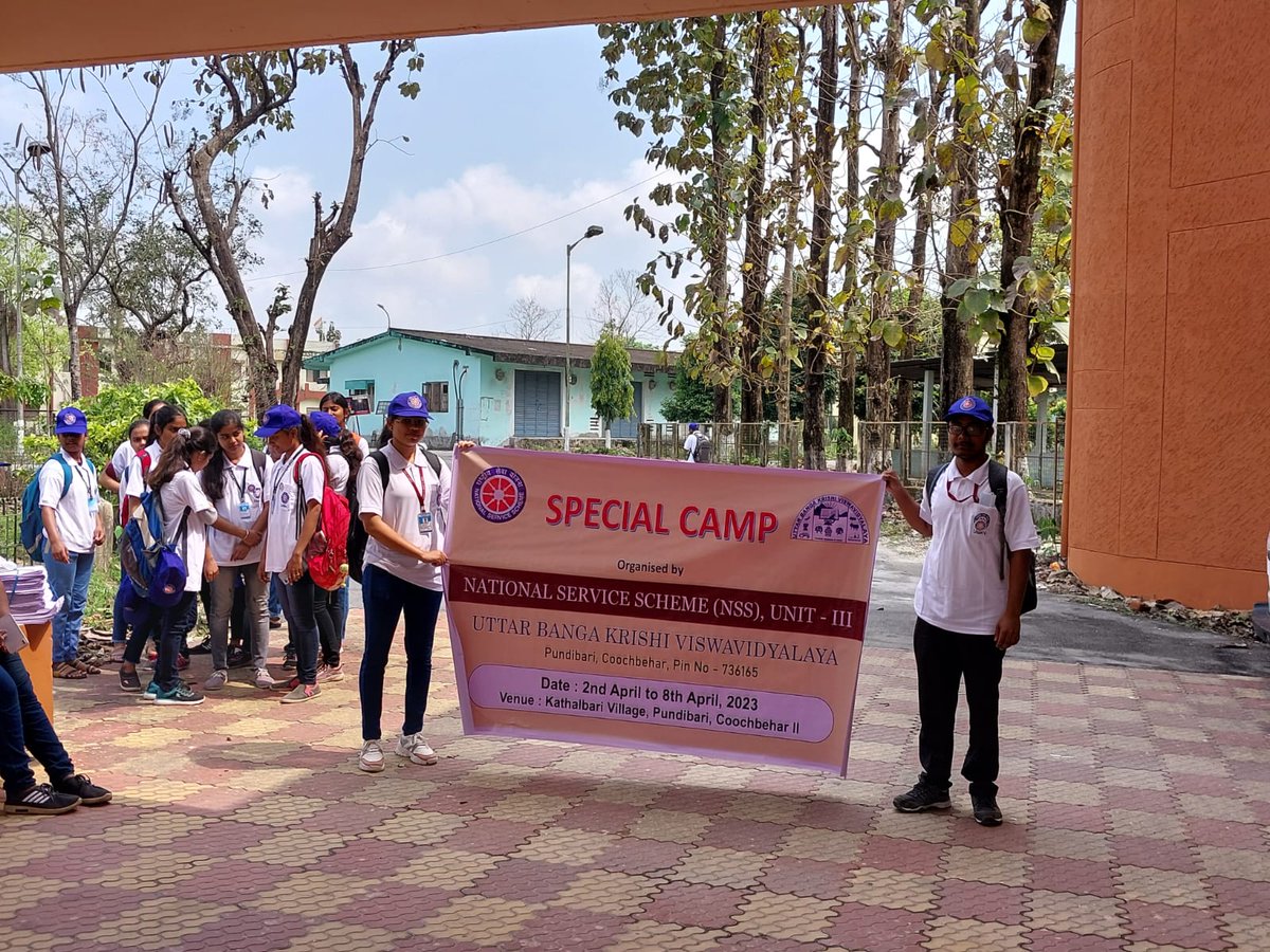 UbkvN's tweet photo. UBKV NSS UNIT III SPECIAL CAMP at Kathalbari, Coochbehar II Block started on 2/4/23 https://t.co/DArc7vWlCq