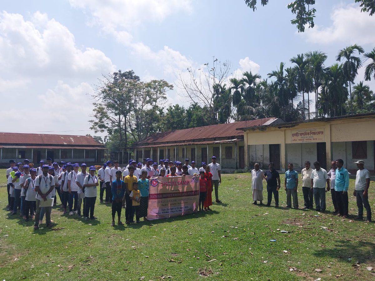 UbkvN's tweet photo. UBKV NSS UNIT III SPECIAL CAMP at Kathalbari, Coochbehar II Block started on 2/4/23 https://t.co/DArc7vWlCq