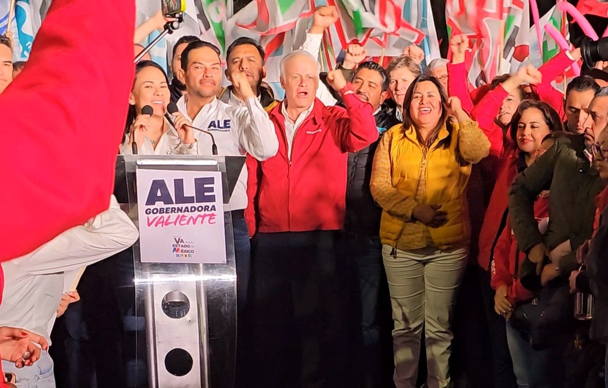edelamadrid's tweet photo. Un gusto acompañar @AlejandraDMV en su arranque de campaña para convertirse en la próxima gobernadora del #EdoMex. Estoy seguro que será una campaña de éxito y que el triunfo de la alianza beneficiará a todos los mexiquenses. https://t.co/BLnbvyQHue