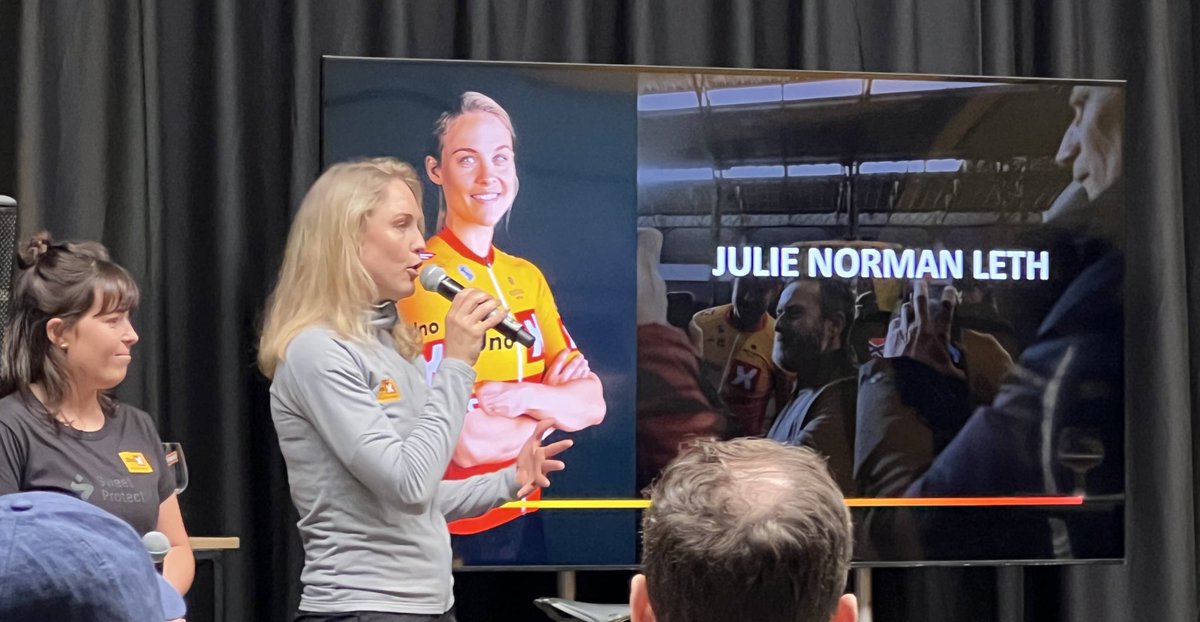 Inspiring words frorn <a href="/JulieLeth8/">Julie Norman Leth</a> ahead of #RVV23 «happy head, fast legs»
<a href="/UnoXteam/">Uno-X Mobility Cycling</a>