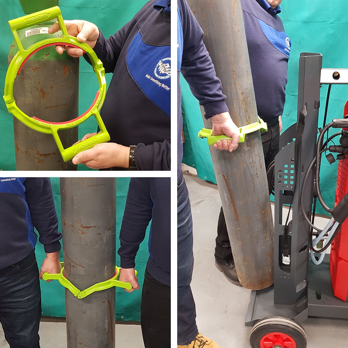 Make the job of changing #gascylinders EASIER and SAFER with the new GasGrab Gas Cylinder Handling Aid!

✅ Avoids the use of the dreaded bearhug technique
✅ Allows carrying to be a two-person job
✅ More in line with #HSE regulations

Enquire today: ow.ly/RYar50Nykb6