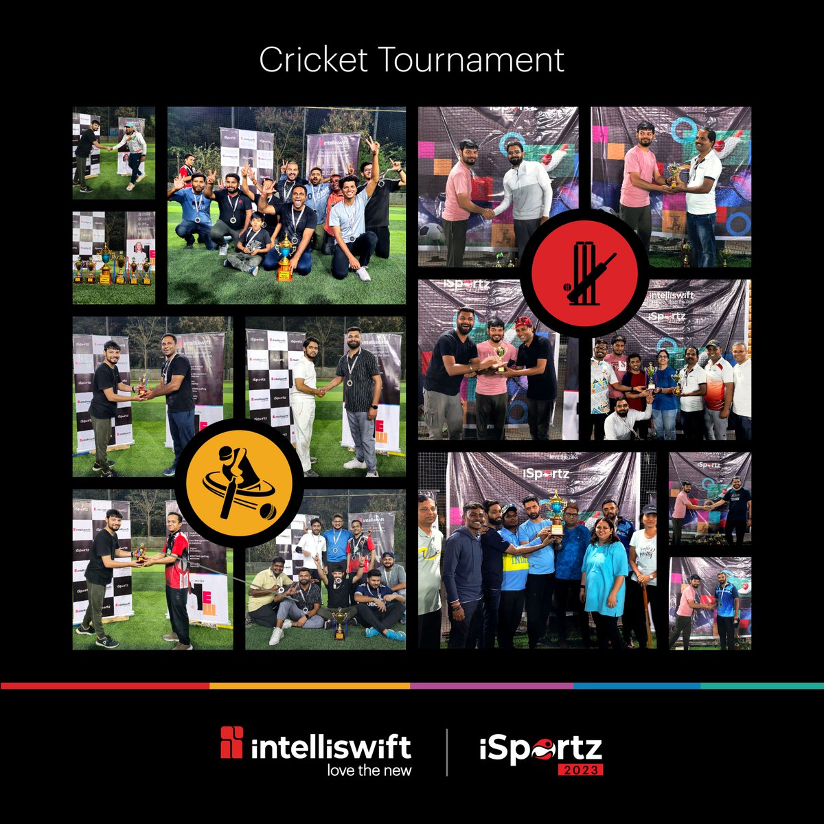 Our employees gave their all on the field at the recently concluded #iSportz Cricket Tournament.🏏 It was an absolute delight to watch them shine – check out our amazing winners!🏆

#CricketTournament #Sportsevents #Worklifebalance #Cricket #Sports