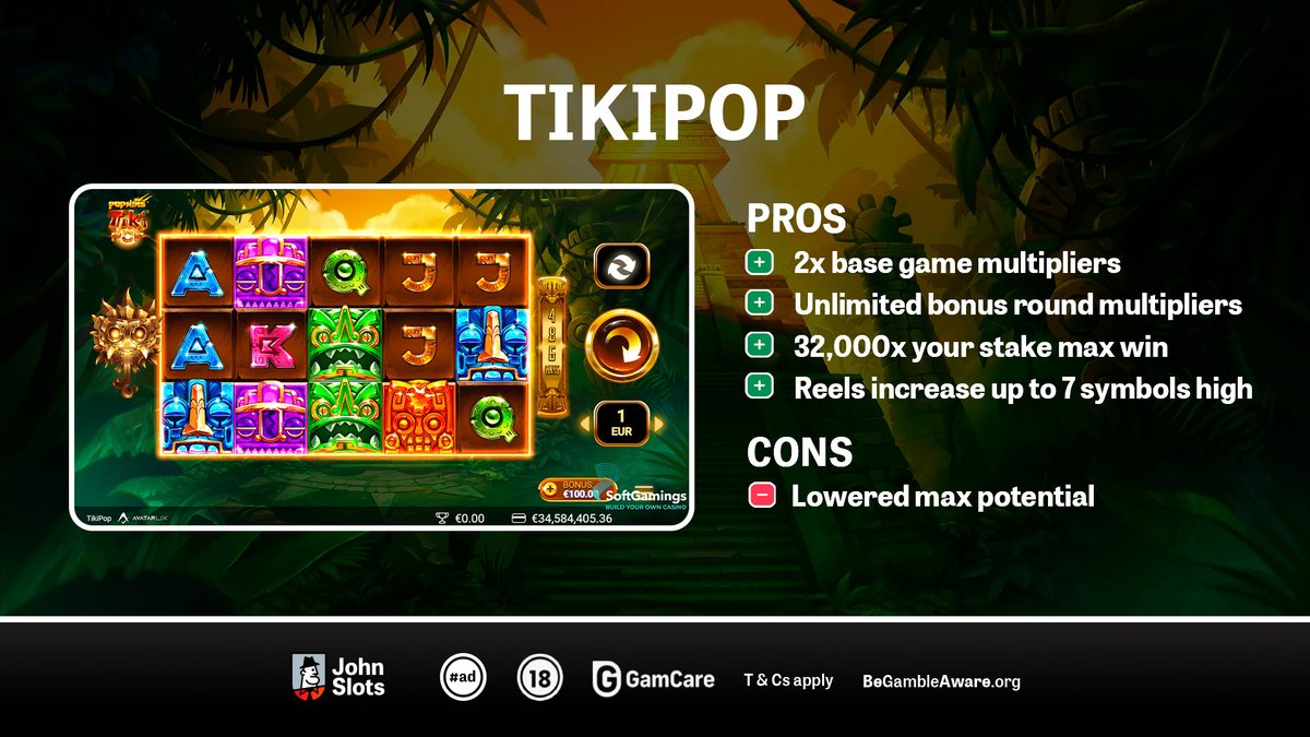 JohnSlotsCom's tweet photo. Sit back, relax and allow yourself to be submerged in the humid surroundings of the Polynesian islands where PopWins do all the heavy lifting.   

  18+ T&amp;Cs Apply https://t.co/QT4yktHCM8  #ad #JohnSlots #casinos #onlinecasinos #onlineslots #slotmachines #slots #slotgames https://t.co/QNEPWZpTwO