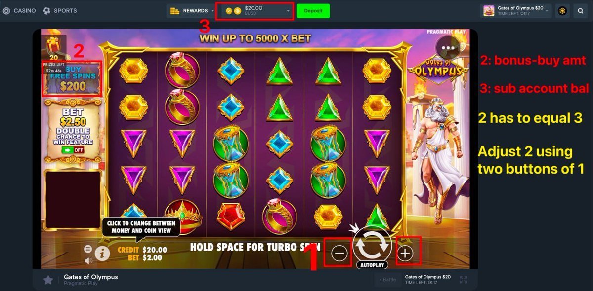GO!

solcasino.io/wars/info/9427…

If you are new to this feature, when you joined to the room, after the game started you need to lower the bonus-buy amount to $20 and buy the free spins.