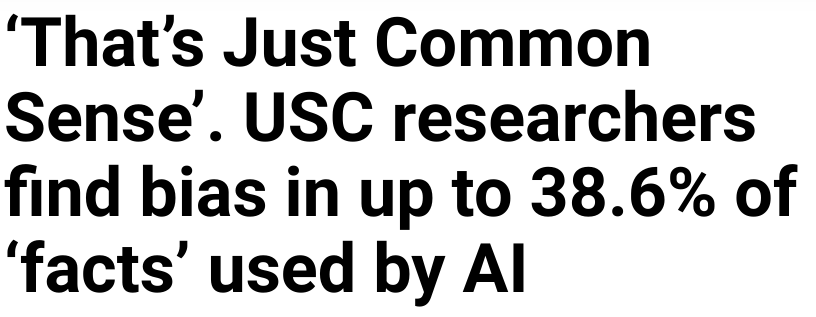 pacmannai's tweet photo. Bias ada di mana-mana dalam data.

Bahkan USC Researcher menemukan bahwa 38.6% dari fakta yang digunakan AI mengalami bias.

Bagaimana dengan jenis-jenis bias dalam data analysis, mendingan kita bahas!

🧵 https://t.co/9kSySdSuYT