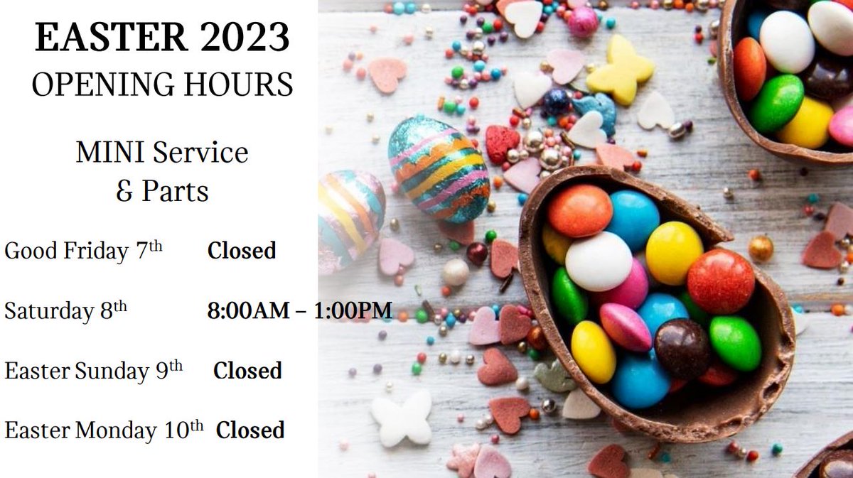 sycamoremini's tweet photo. Good Morning from Team Sycamore! 

We hope you had a great weekend, please see our Easter 2023 opening hours for customer information. https://t.co/VrO9pNkRHJ