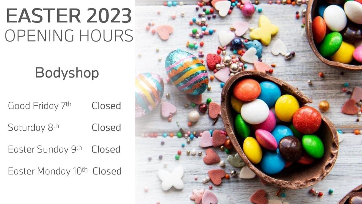 Good Morning from Team Sycamore! 

We hope you had a great weekend, please see our Easter 2023 opening hours for customer information.