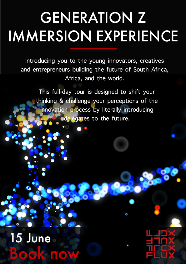 fluxtrends's tweet photo. Our #GenerationZ Immersion Experience introduces you to young movers and shakers making a difference in #SouthAfrica through their #SolutionBased #Innovations.

Book your ticket now and meet the future: https://t.co/9Y6tJnehzf

#Trends #BusinessSolution #GenZ #Youth https://t.co/PBp8q52nd2