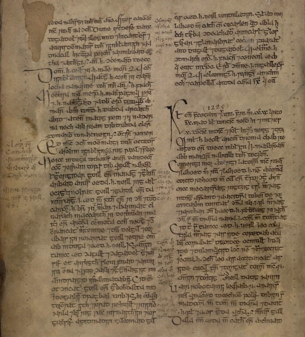 On display➡️Annals of Connacht cover events from 1224-1544. Compiling and arranging entries chronologically is the oldest form of historical writing and valuable record of significant persons/events within the Gaelic world of #medieval Ireland.
#ManuscriptMonday📜RIA MS C iii 1