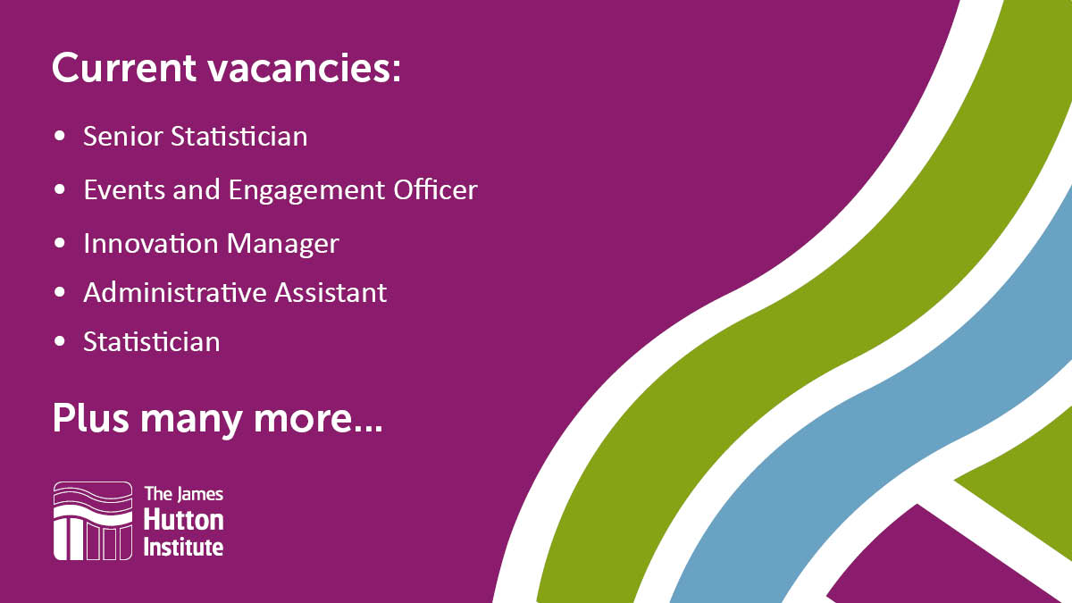 James Hutton Institute on Twitter "We have several jobs available
