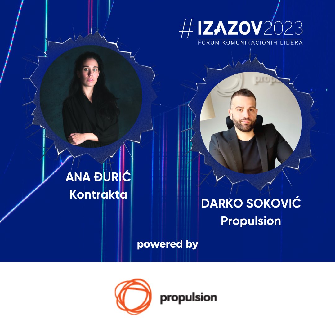 Pod pokroviteljstvom agencije Propulsion.one, specijalni gost ovogodišnjeg foruma #IZAZOV2023 biće Ana Đurić Konstrakta. Ona će sa Darkom Sokovićem, Managing Partner, Strategy &amp; Development u agenciji Propulsion, razgovarati na temu „Činjenice su mrtve, živele činjenice“