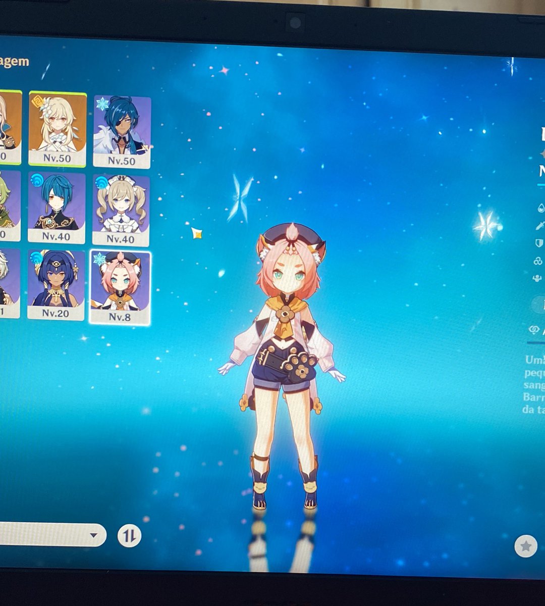 odevezaj's tweet image. Mirando na Shenhe acertei na Diona 😭😭