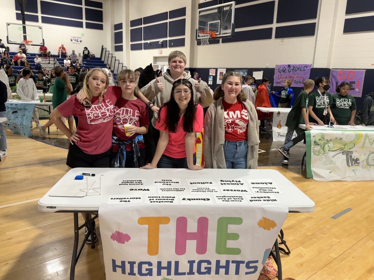 📚 These Cougars did a great job representing KMS at the district Battle of the Book competition on Saturday! Congratulations to Ms. Hicks and the Highlights! #KMSCougarPride🐾 #TheHumbleLibrarian