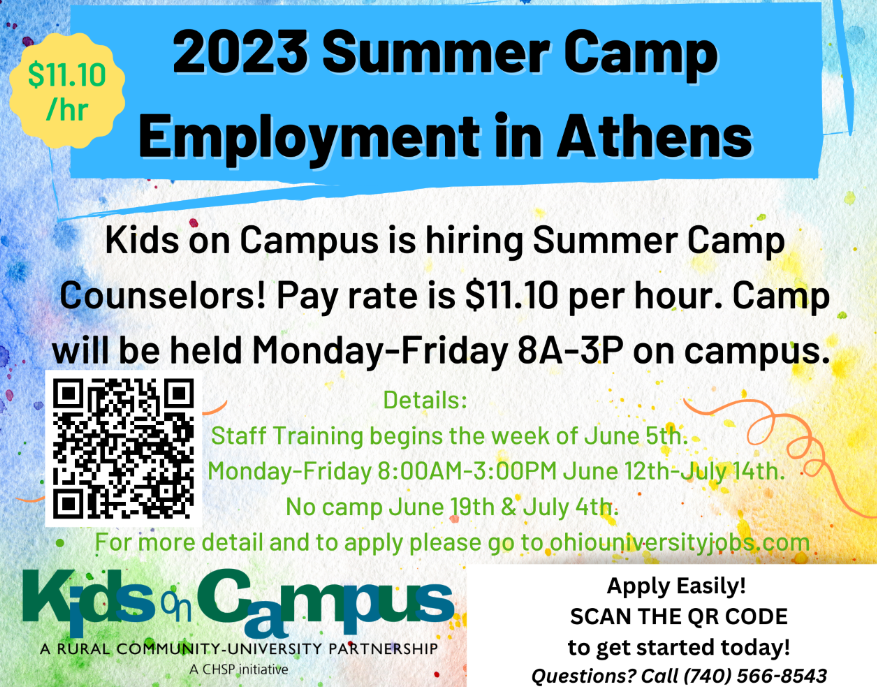KidsonCampus1's tweet photo. Kids on Campus is hiring for Summer! Apply today! https://t.co/p1kBmKrjui