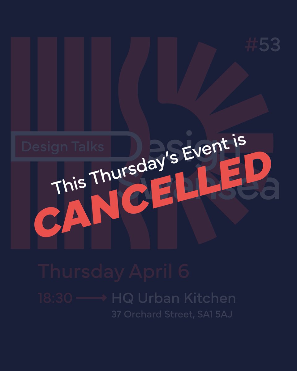 We’re really sorry, but this week’s event has been cancelled.

Unfortunately our advertised event for this Thursday (6th April) at HQ Urban Kitchen has been cancelled due to unforeseen circumstances. We hope to welcome back both speakers at a later date in the future.