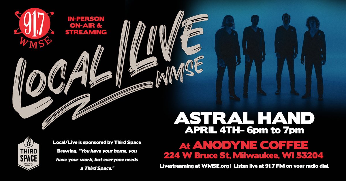 Tomorrow at @Anodynecoffee we're teaming up with <a href="/WMSE/">WMSE</a> for this edition of Local Live!  We'll have limited copies of our debut album, LORDS OF DATA, (via <a href="/Romanusrecords/">Romanus Records</a>) on hand.  Get 'em while you can!

It's also election day tomorrow, so get out and VOTE 🖐🏼💎