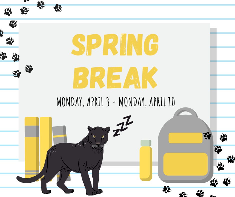 JosephCBriscoe's tweet image. It's the first day of Spring Break, Panthers! Take this time to rest and reset if you're able. We'll be sharing some spring break activities in the city throughout the week. #GoRest