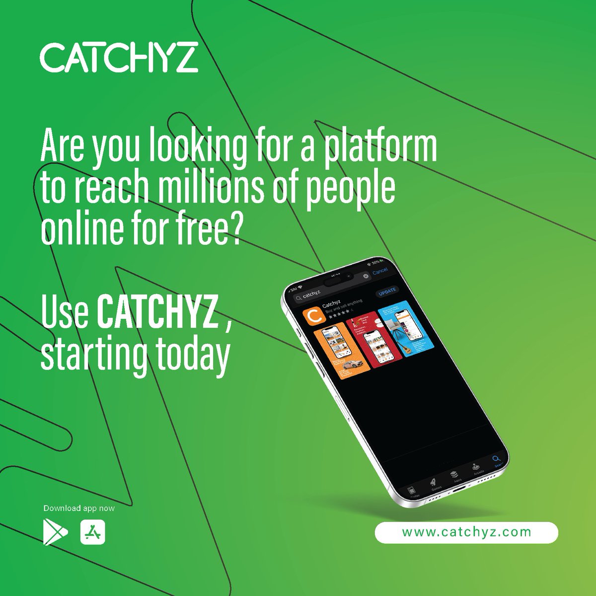 CatchyzRwanda's tweet photo. #Catchyz is the leading online classified platform that connects businesses, services, jobs, events, products, and items with the right audience, with #FREECOMMISSION
Download the Catchyz app here https://t.co/f34uuRZTd9 and explore.
#catchyzrwand #RwOT #JoinUs #onlineshopping https://t.co/KHqjpeta7h