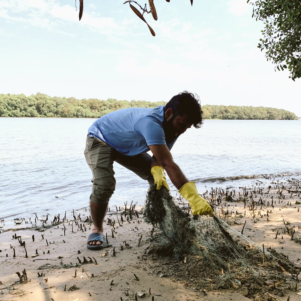 Ssamal12345's tweet photo. Hundreds of millions marine species are killed or injured due to Ghost nets. It's also impacting coastal mangroves.
@DrMariaNeira @MangroveForest @UN @SATTVIC_SOUL @UNBiodiversity @MangroveDAO @YuWaahIndia @ShombiSharp @UN_Water @WetlandsInt @antonioguterres @UKinKolkata @UNEP https://t.co/tZMQWxANDD